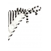 Купальні трусики H&M 40, білий чорна смужка (45983)