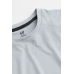 Спортивная футболка H&M M, светло серый меланж (70340)