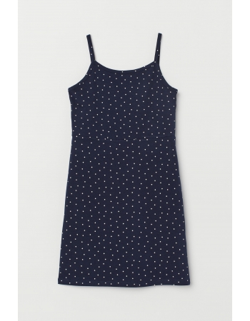 Платье H&M 134 140см, темно синий горох (66037)