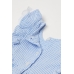 Платье H&M 74см, бело голубой полоска (66032)