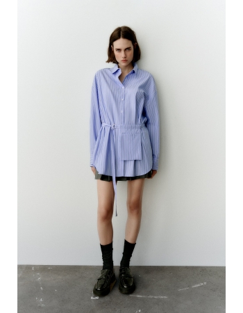 Рубашка Zara S, голубой полоска (67811)