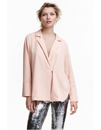 Блуза H&M 42, пудровий (46506)