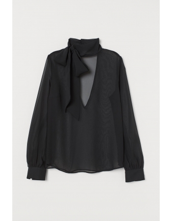 Блуза H&M 32, чорний (46510)