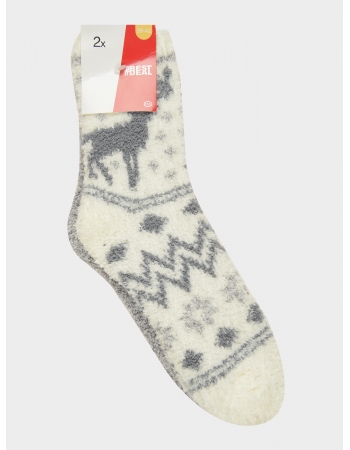Шкарпетки (2 пари) C & amp; A 39 42, біло сірий (47564)