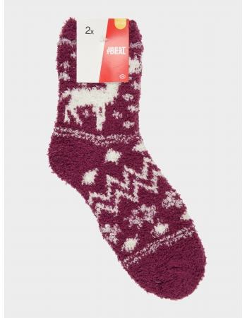 Шкарпетки (2 пари) C & amp; A 35 38, фіолетово білий (47563)