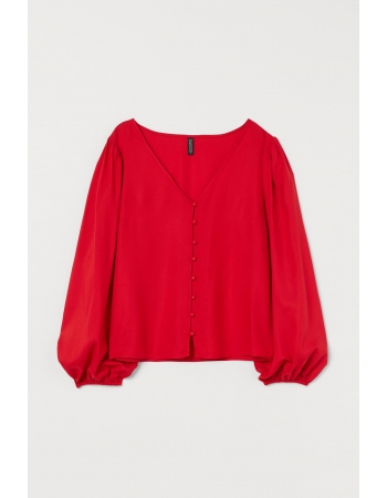 Блуза H&M 36, червоний (51827)