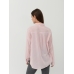 Рубашка H&M 44, розово белый полоска (40776)