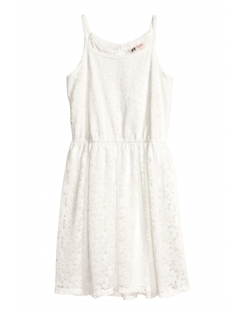 Платье H&M 170см, белый (23917)