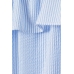 Блуза H&M 134см, голубой белая полоска (48467)