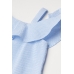 Блуза H&M 152см, белый голубая полоска (55063)