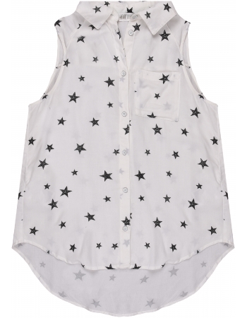 Блуза H&M 152см, белый звезды (42050)