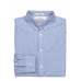 Рубашка H&M S, голубой меланж (36329)