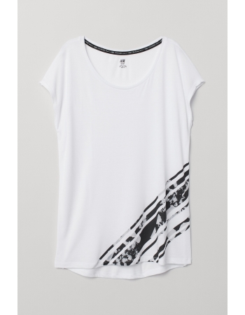 Спортивная футболка H&M S, белый (43395)