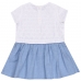 Платье H&M 68см, бело синий (42631)
