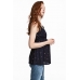 Блуза для беременных H&M S, темно синий цветы (40525)