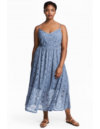 Платье H&M 3XL, голубой (64124)