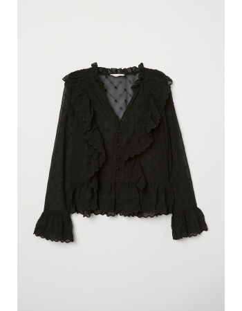 Блуза H&M 38, черный (36129)
