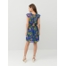 Платье H&M 38, синий листики (43114)