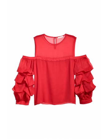 Блуза H&M 42, красный (39260)