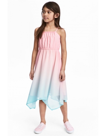 Платье H&M 92см, бирюзово розовый (28979)