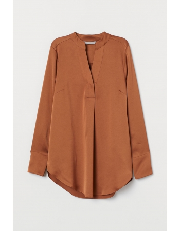 Блуза H&M 38, коричневый (56401)