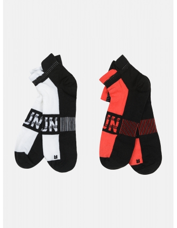 Носки (2 пары) H&M 39 42, красно бело черный (51463)