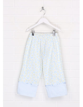 Піжамні брюки OneIittleWhiteCompany 116см, блакитний квіти (TLWC161114)