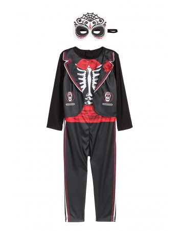 Карнавальный костюм Скелет H&M 104см, черный скелет (66063)
