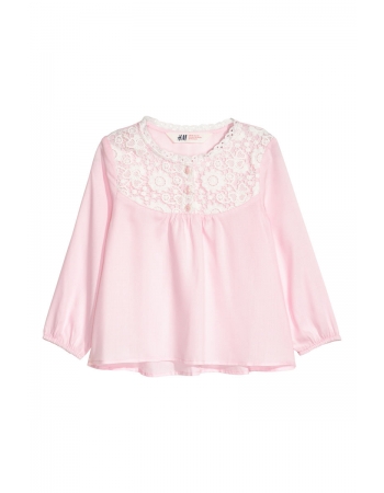 Блуза H&M 104см, рожевий (18538)