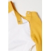 Лонгслив H&M 104см, желто белый (31843)