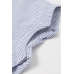 Комплект (футболка, комбінезон) H&M 56см, блакитна смужка (46378)