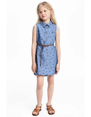 Платье H&M 104см, синий (35643)