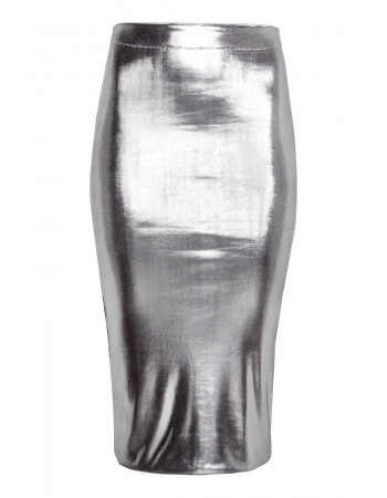 Юбка H&M 36, серебристый (6906)
