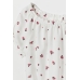 Блуза H&M 158см, белый цветочки (51451)