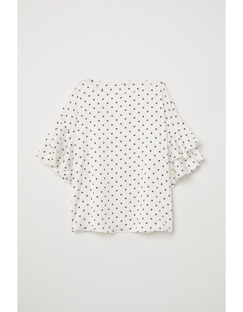 Блуза H&M 34, белый горошек (38017)