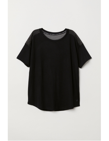 Спортивная футболка H&M XS, черный (38027)