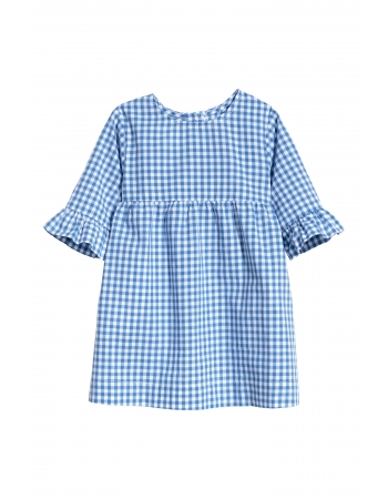 Платье H&M 80см, сине белый клетка (41896)
