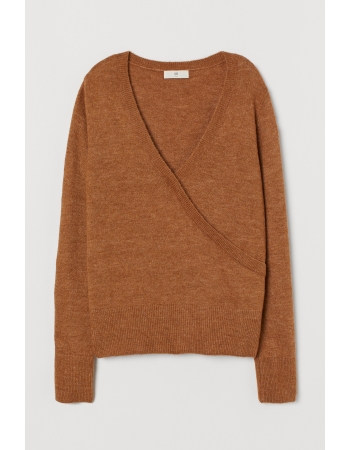 Пуловер H&M L, коричневый (44624)