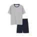 Пижама (футболка, шорты) C&A L, серо синий (72161)