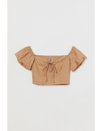 Блуза H&M 46, темно бежевый (55016)