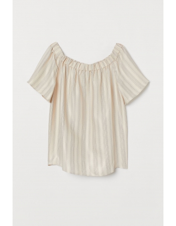 Блуза H&M 36, бежевый полоска (56476)