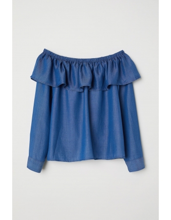 Блуза H&M 36, синий (63895)