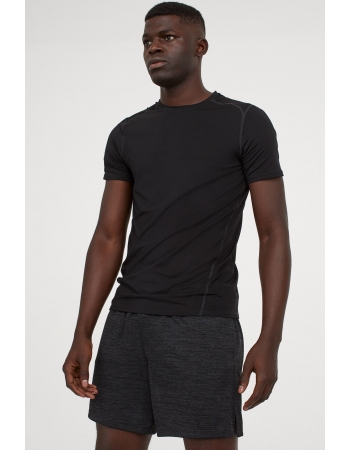 Спортивные шорты H&M S, черный меланж (52838)