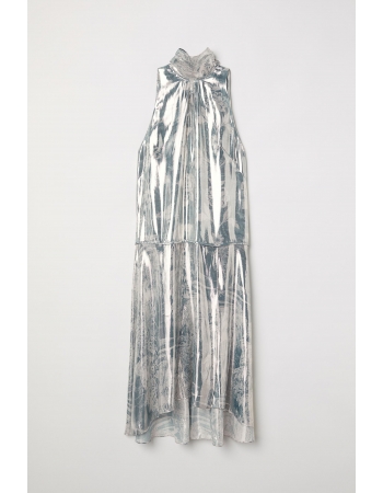 Платье H&M XS, серебристый (64261)