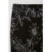 Брюки H&M S, черный цветы (38816)