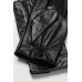 Перчатки кожаные H&M S M, черный (43885)