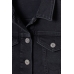 Куртка джинсова H&M 146см, чорний (54637)