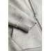 Толстовка H&M 170см, светло серый меланж (71954)