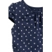 Платье H&M 110 116см, темно синий сердечки (40471)