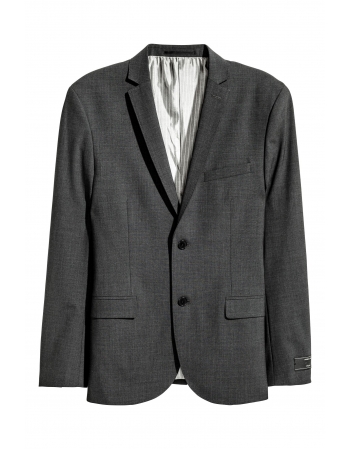 Піджак вовняної H&M 50, темно сірий (47820)